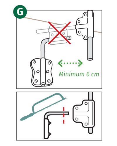 Tringle Bocama porte en renfoncement